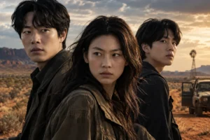 Mysterious Australian cityscape representing Netflix thriller Outback