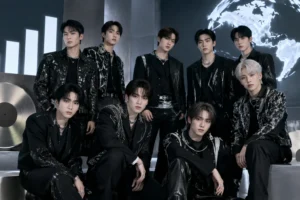Editorial image representing NCT 127's BLINGY debut on the Billboard 200