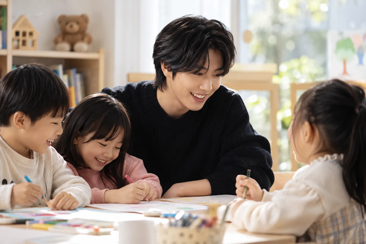 Supportive child welfare setting representing protection and psychological treatment