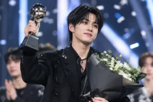 Editorial image representing EVAN's first solo music show trophy for Death of Me