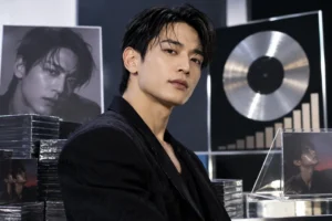 Editorial image representing Minho's new solo first-week album sales record
