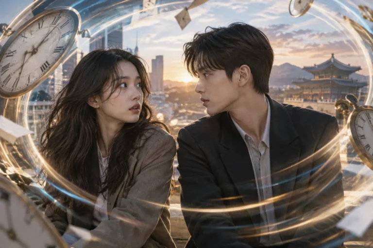 Editorial image representing the time travel and body swap story in Dive Into You