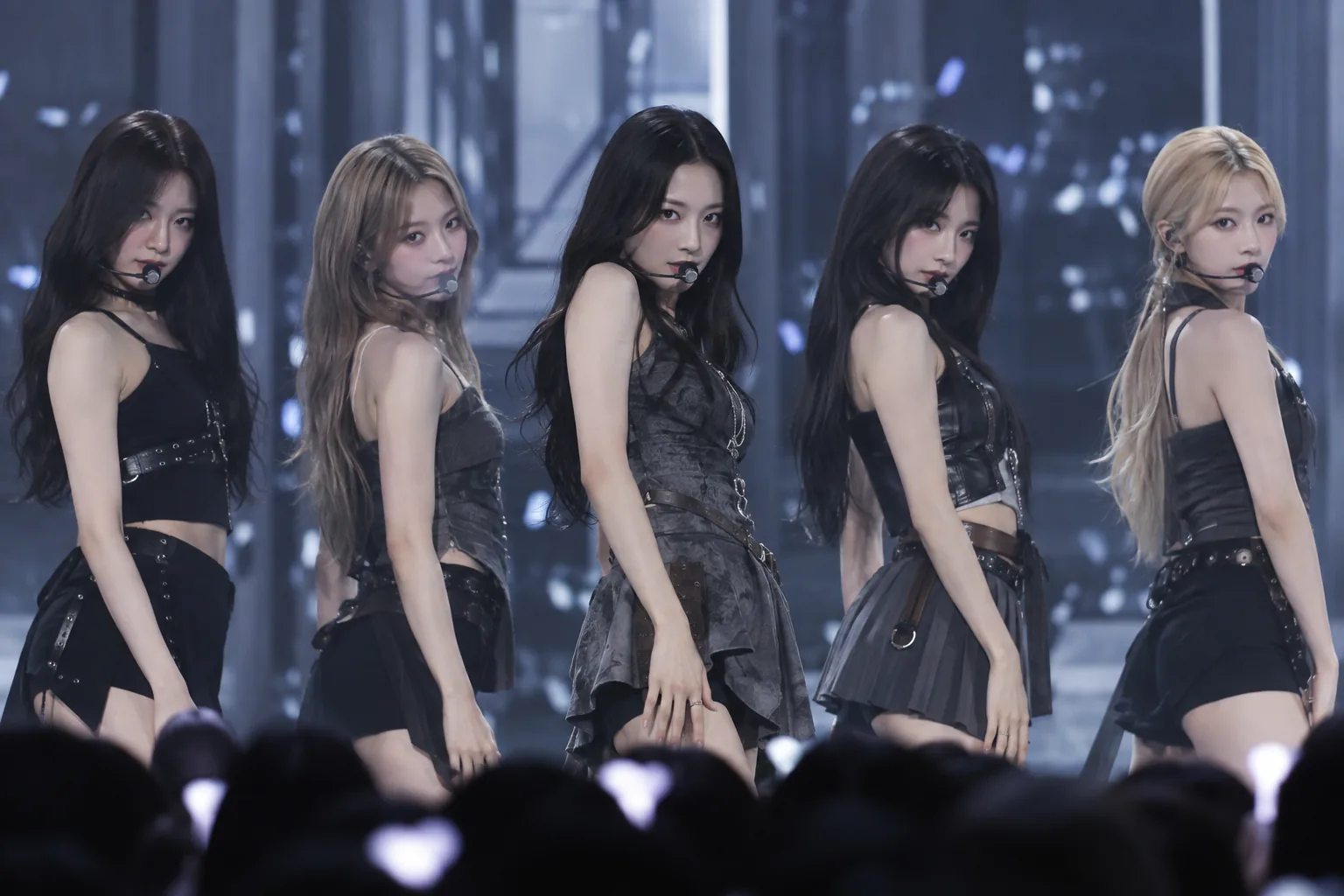 Girl group performing a comeback song on a Korean music show